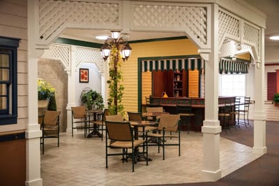 Cozy common area with seating and decor