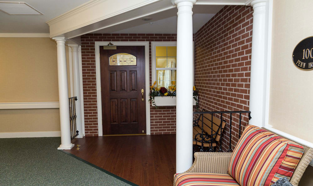 Interior view of a welcoming entrance area