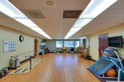 Interior view of a rehabilitation activity room