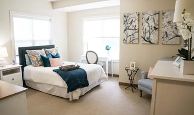 Cozy private resident room with stylish decor