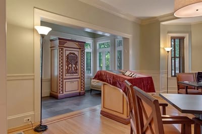 Interior view of a furnished common area