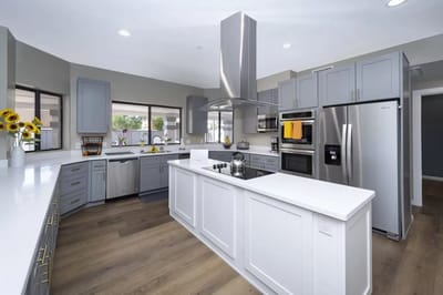 Modern kitchen in a senior living facility