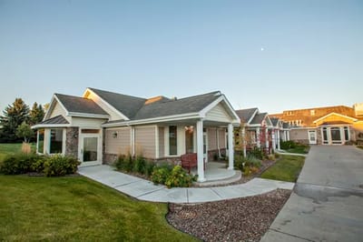 Exterior view of a senior living facility