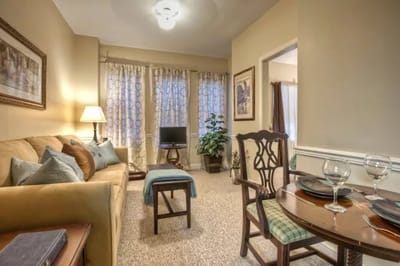 Cozy interior view of a residential living space