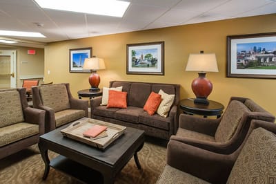 Interior common area with seating and decor