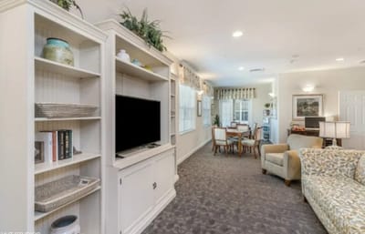 Interior view of a cozy common area in the facility