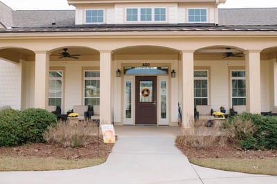 Front entrance of Camellia Place with a welcoming view