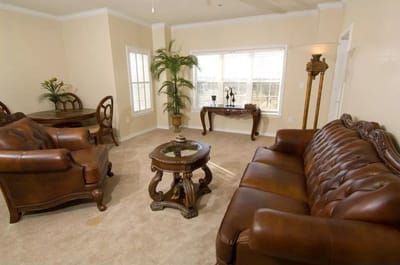 Comfortable living room in a senior facility