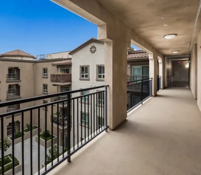 Balcony view of Casa Salazar Senior Housing