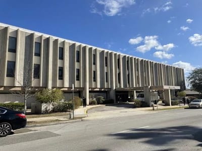 Facade of Cathedral Care senior living facility