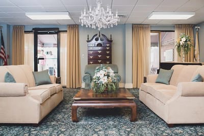 Common area with seating and decor