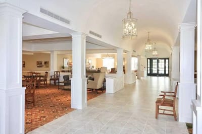 Interior view of a common area in the facility
