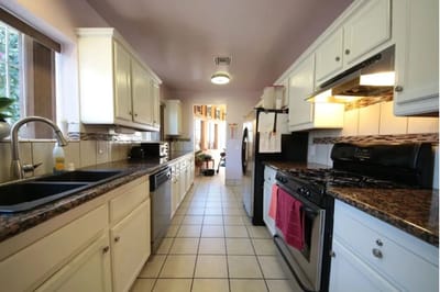 Interior view of a kitchen area in a facility