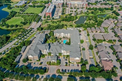 Aerial view of the Conservatory at Keller Town Center