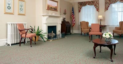 Interior common area with seating and decor
