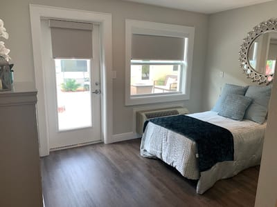 Cozy private room with a bed and natural light