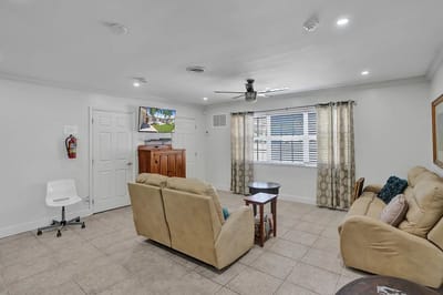 Interior view of a comfortable lounge area