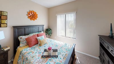 Cozy and well-decorated resident bedroom