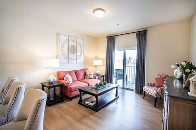 Cozy interior of a resident living area