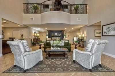 Interior common area with seating and decor