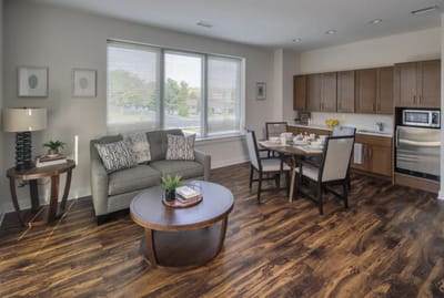 Modern interior of a resident living space