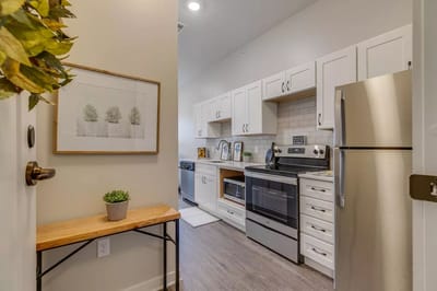 View of a modern kitchen in a resident's unit