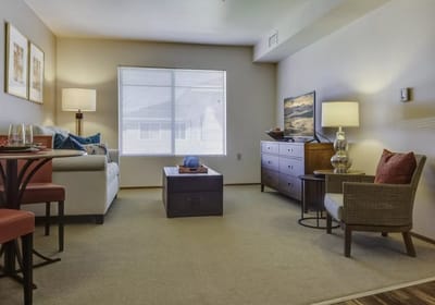 Modern interior of a resident living space