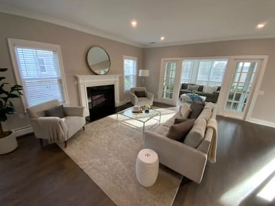Cozy common area with comfortable seating and natural light