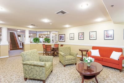 Interior common area with seating and decor