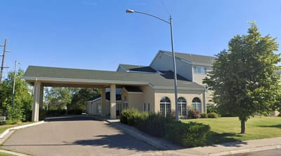Exterior view of the Golden Eagle Plaza Senior Living facility