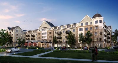 Exterior view of Grand Living at Tower Place facility