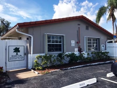 Exterior view of Green Life Assisted Living Facility