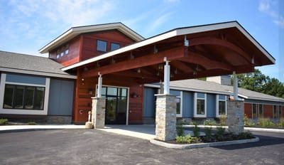Exterior view of Harmony Homes By the Bay entrance