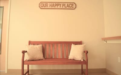 A cozy bench with decorative pillows in a pleasant interior space