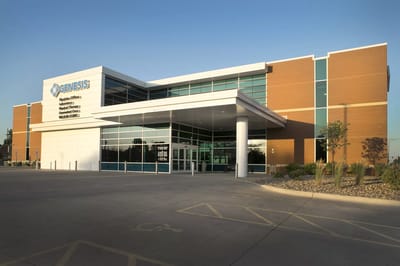 Exterior view of the Genesis Palliative Care facility.