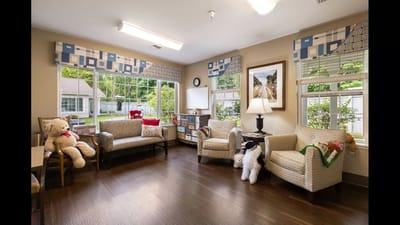 Cozy common area with seating and decor