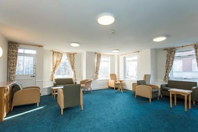 Bright common area with furniture and natural light