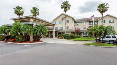 Exterior view of Azalea Park senior living community