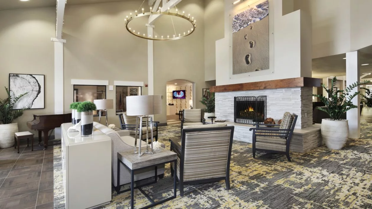 Interior view of lounge area with seating