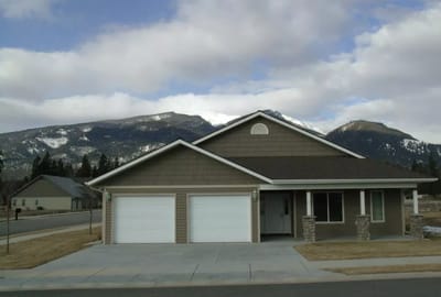 Exterior view of a single-story facility building