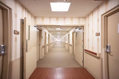 Hallway of a nursing home facility