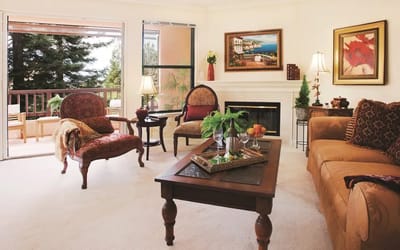 Cozy interior living room with furniture and decor