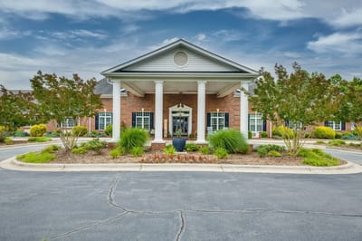 Exterior view of the Mallard Ridge facility entrance