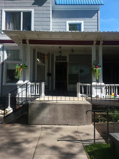 Front entrance of Meadowlark Assisted Living facility