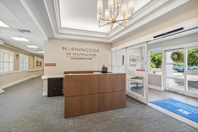 Lobby area with front desk of Morningside of Wilmington