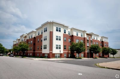 Exterior view of a senior living facility building