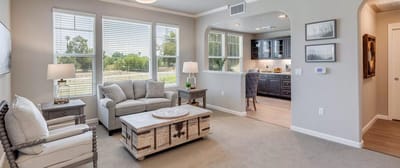Bright interior of a cozy living space