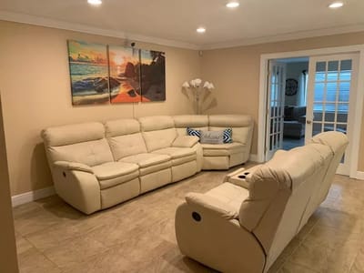 Comfortable seating in a common area of the facility