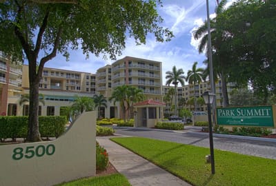 Exterior view of Park Summit senior living facility