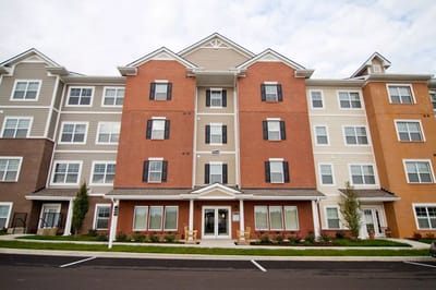Exterior view of the Patterson Pointe Senior Residence